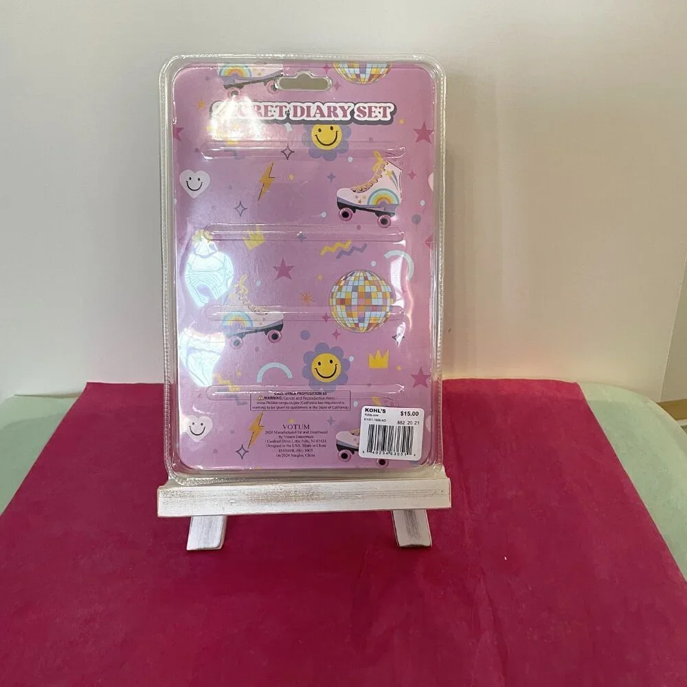 Simple Pleasures Fuzzy Smiley Face Diary